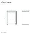 thumbnail image 3 of Virage 24 Freestanding, Bathroom Vanity in Glossy White Cabinet Only (SM-BV730W), 3 of 3