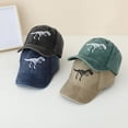 thumbnail image 4 of Gibobby Baby Baseball Cap Dinosaur Pattern Toddler Snapback Hat Infant Ball Cap Newborn Hats for Boys Girls 12 18 Months 1-4T Kids Summer Sun Hat(One Size,Black), 4 of 4