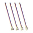 thumbnail image 3 of 4pcs Stainless Steel Straws Creative Stirrer Reusable Drinking Straw for Frozen Drinks Cocktail (Colorful), 3 of 9
