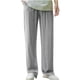 thumbnail image 2 of Pantalones largos para hombre, moda de verano, lisos, informales, con cintura elástica y bolsillos, 2 of 6