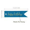 thumbnail image 5 of Inkdotpot Pack Of 50 Happy Birthday Favor Paper Tags Craft Real Gold Foil Hang Tags, 5 of 6