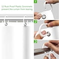 thumbnail image 2 of Plant Shower Curtain Botanical Shower Curtain Sage Green Leaf Shower Curtain Leaves Eucalyptus Greenery Fabric Shower Curtains for Bathroom with 12 Hooks, 72" W x 72" H, 2 of 4