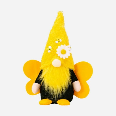 

MIUBAGIAL Festival Handmade Spring Yellow and Black Doll for Kitchen Tiering Tray Farmhouse Party