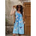 thumbnail image 3 of Vestido Sherosa con estampado floral de verano para mujer y bolsillos, talla S, 3 of 6