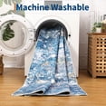 thumbnail image 6 of Garvee 5'x7' Modern Abstract Area Rug Washable Accent Carpet, Non-Slip Low Pile Indoor Mat for Living Room Bedroom Home Office, Light Blue, 6 of 8