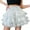 C542 White, variant on Gbsyewxs Womens Skirts Mini Skirt High Elastic Waist Solid Color Lace Trim Ruffle Flowy Summer Women'S Skirts Black