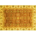 thumbnail image 1 of Ahgly Company Machine Washable Indoor Rectangle Oriental Yellow Traditional Area Rugs, 3' x 5', 1 of 4