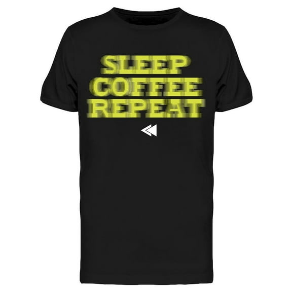 Sleep Coffee Repeat Graphic T-Shirt Men -Image by Shutterstock, Male Medium