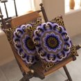 thumbnail image 5 of Set of 2 Bohemian Throw Pillow Covers Retro Floral Mandala Compass Medallion Boho Pillow Cover Decorative Geometric Throw Pillows for Sofa Couch Bedroom 18 x 18, 5 of 6