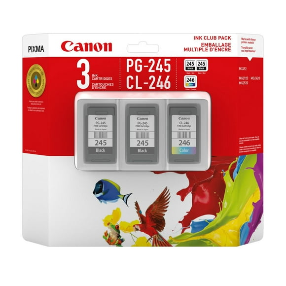 Canon Canada Inc Canon Pg-245/Cl-246 Ink Club Pack Black/Colour 2