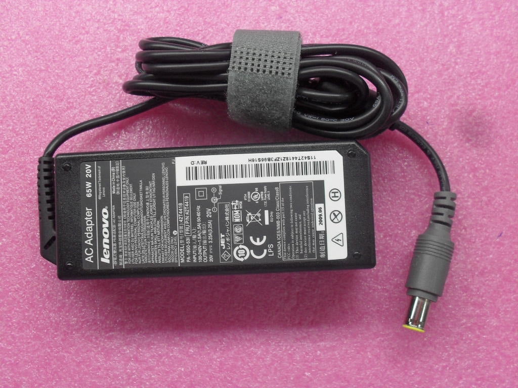 New Genuine Power AC Adapter With Cord For Lenovo ThinkPad 65 Watt 42T4419