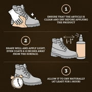 Suede & Nubuck Protector Spray (8 oz), Water-repellent and Stain Repellent for Shoes, Boots, Leather, Canvas, Gore-Tex