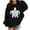 Black, variant on Tiweut Casual Hoodies for Girls Long Sleeve Hooded Fashion Turtle Printed Loose Fit Sweatshirt Relaxed Fit Blouses 3-4 Y