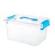 thumbnail image 4 of Caja de almacenamiento de plástico Caja de almacenamiento transparente gruesa de escritorio Caja de almacenamiento para automóvil Caja de mosaico Caja de juguetes Caja de almacenamiento de refrigerios, 4 of 6