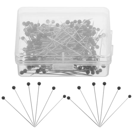 Masteelf 250pcs Quilting Needles With Ball Head Design Decorative Pins For Yarn And Fabric Durable Plastic And Metal For Hand Sewing Embroidery And Craft Projects