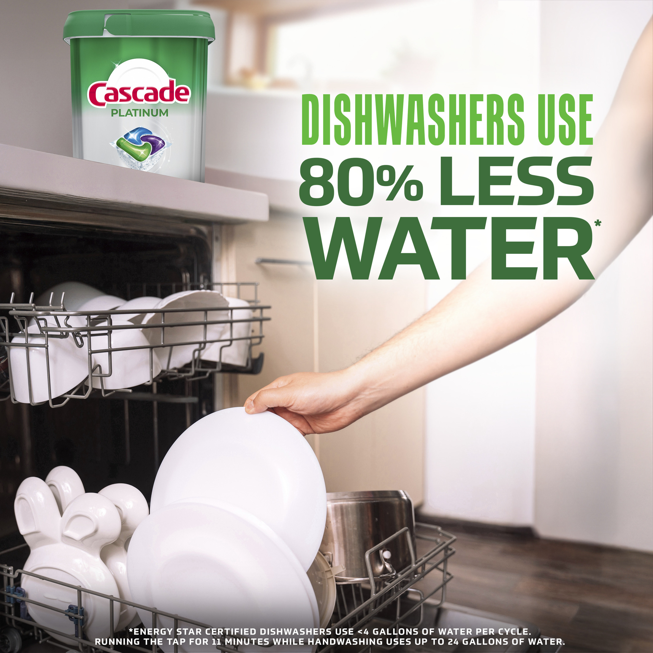 Cascade Platinum Dishwasher Pods, Fresh Scent, 26 Count photo 8