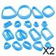 thumbnail image 1 of 2x18 Piezas Cortadores De Arcilla Polimérica De Plástico Kit Para Hacer Pendientes Formas Moldes Para Niños, 1 of 7