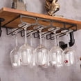 thumbnail image 5 of Estante para copas de vino, soporte para copas de vino debajo del gabinete, estante para copas de vino, se utiliza para mostradores de bar y gabinetes de cocina, puede contener varios, 5 of 5