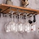 thumbnail image 5 of Estante para copas de vino, soporte para copas de vino debajo del gabinete, estante para copas de vino, utilizado para mostradores de bar y gabinetes de cocina, puede contener varios, 5 of 5