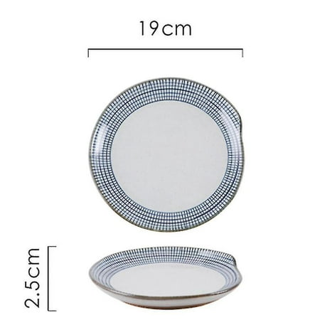 

Butter dishes japanese hand-painted lattice ceramic tableware plate dinner plate food plate soup plate