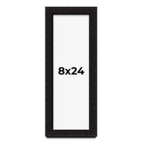 8x24 Shadow Box Black Solid Wood Display Picture Frame | 1 Inch Rabbet Depth | | 1.375 Inch