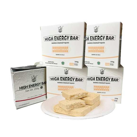 BDH High Energy Bar 4580Calorie 4xBoxes/250g per box | MRE Emergency Food Ration MRE Survival Food Supply Long shelf-life Biscuit For Outdoor Activities, Crisis Preparation