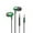 Green, variant on erfcxs Wired Earbuds With Microphone And Volume Control In Ear Ergonomic Noise Lsolating Headphones With 3.5mm Jack
