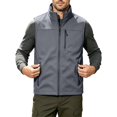 thumbnail image 6 of WRKEKC Softshell Vest for Men Stand Collar Zip-Up Multi Pocket Windproof Sleeveless Outerwear for Hiking and Daily Outfits, 6 of 9