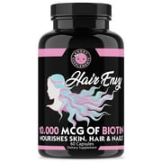 Angry Supplements Hair Envy 10,000 mcg Biotin and Keratin 60 Count