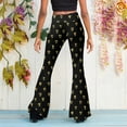 thumbnail image 4 of KDFJPTH Women's Boho High Waist Wide Leg Long Palazzo Bell Bottom Yoga Pants, 4 of 6