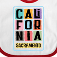 thumbnail image 4 of Inktastic Sacramento California Gifts Boys or Girls Baby Bib, 4 of 4