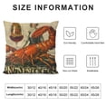 thumbnail image 5 of Orinice Lobster Graphic Decorative Pillow Cover for Home Couch Living Room Bed Sofa, Durable Cotton Linen Fabric, 1PC 22x22in, 5 of 5