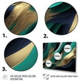 thumbnail image 3 of Designart Green And Gold Agate I Canvas Wall Art, 3 of 5