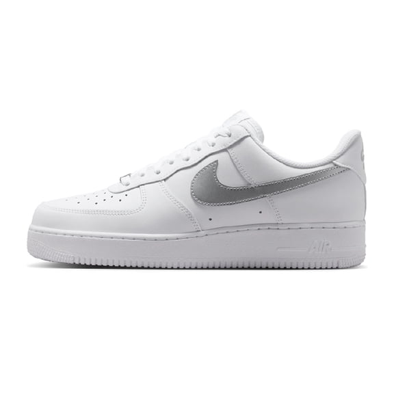 Men's Nike Air Force 1 '07 White/Metallic Silver (FJ4146 134) - 11.5