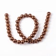 thumbnail image 3 of 1strand Non-Magnetic Hematite Beads Strands Round Red Copper Plated 8mm Hole: 1mm 53pcs/strand 15.7 inch, 3 of 3
