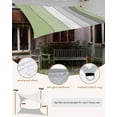 thumbnail image 5 of Sun Shade Sail 14x18Ft Retro Farmhouse Sage Green and Brown Ombre Wood Grain Uv Block Sunshade Canopy Outdoor Shade Cover Rectangle Shade Cloth For Patio Garden Yard Deck Pergola, 5 of 6
