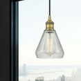 thumbnail image 3 of 616-1P-SG-G275 Innovations Lighting Conesus - 1 Light Cord Hung Mini Pendant In Industrial Style-10.75 Inches Tall and 6 Inches Wide-Satin Gold, 3 of 7