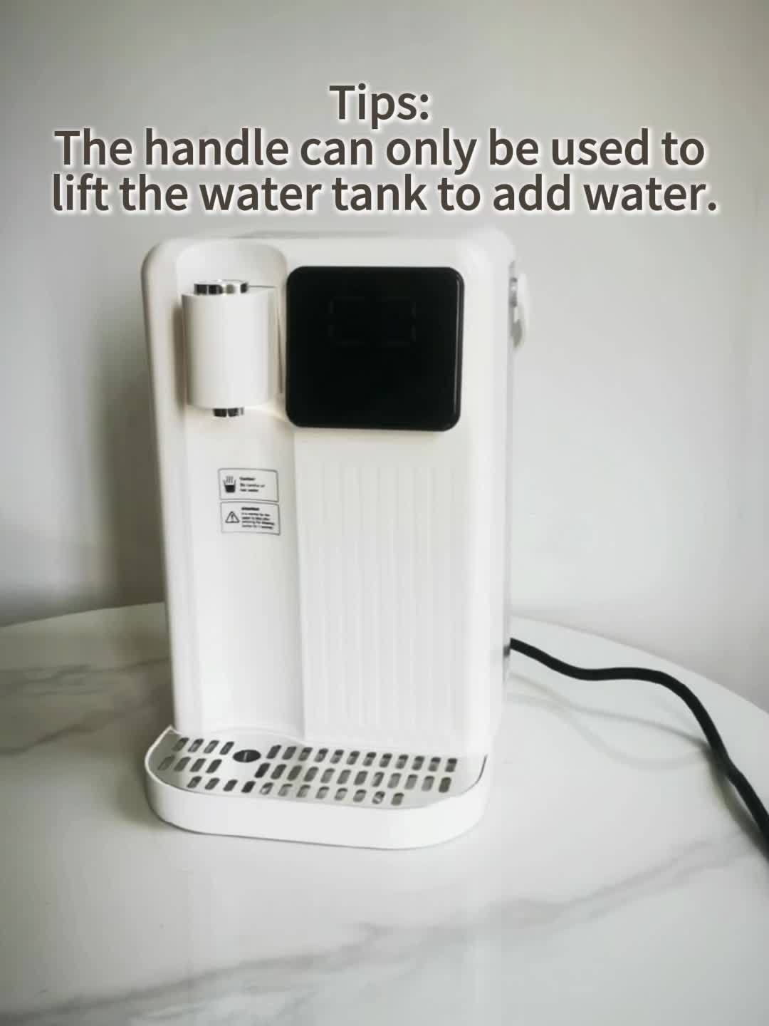 Desktop Instant Hot Water Dispenser - 3-Second Heating, Smart Child Lock, 13 Temp & 3 Flow Settings, LED Display, Detachable Handle, Gift
