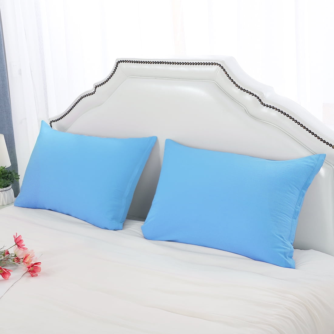 staple cotton queen size zippered pillow cases