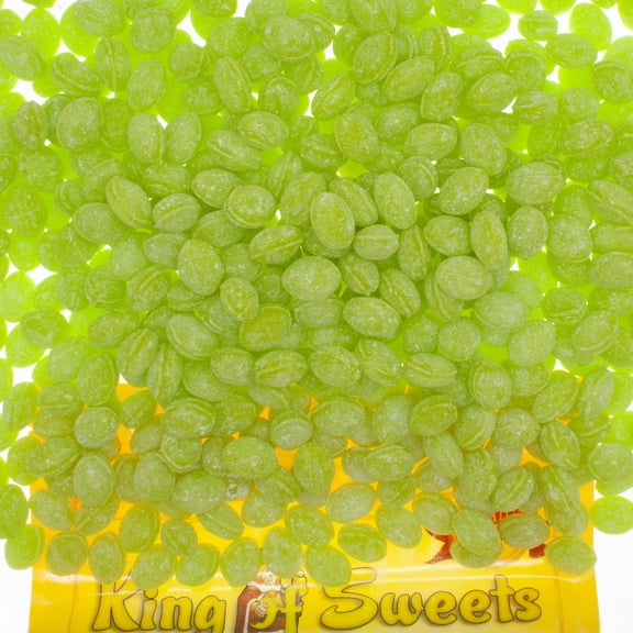 Claey's Sanded Green Apple Drops 5 Pounds Nostalgic Hard Candy in a Resealable King of Sweets Bag