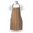 thumbnail image 3 of Bohemian Stripe Apron, Folk Tribal Style Vivid Grandiose Lines Stripes and Patterns Drops Waves, Unisex Kitchen Bib with Adjustable Neck for Cooking Gardening, Adult Size, Multicolor, by Ambesonne, 3 of 4