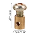 thumbnail image 2 of BRIGHTFUFU 30Ud Cierres Y Topes De Cable Para En Metal Dorado Resistentes Para, 2 of 8