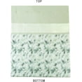 thumbnail image 5 of Chezmoi Collection Allery 7-Piece Floral Botanical Comforter Set Full, Floral Embroidery Multicolor Soft Pastel Green White Floral Leaves Printed Microfiber Lightweight Bedding Set, 5 of 9