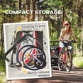 thumbnail image 5 of Aosom Baby Bike Trailer for Kids 2 Seater, Bike Stroller, Red, 5 of 9