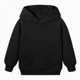 thumbnail image 4 of Gerichy Toddler Girls Boys Hoodie Sweatshirt Kids Solid Color Long Sleeve Pullover Tops with Pocket 3T-14T, 4 of 6