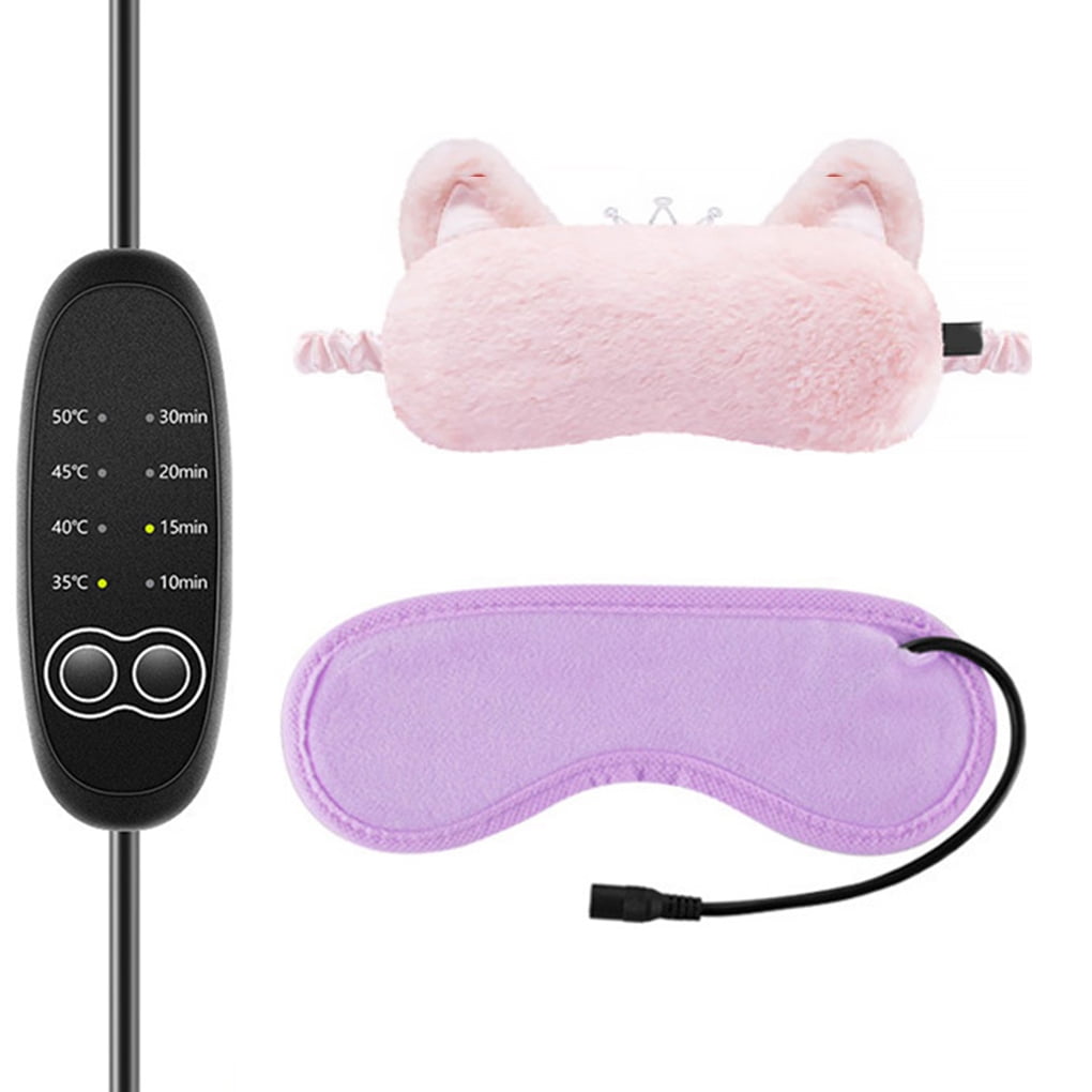 Eye Pad Cartoon USB Steam Heated Ice Bag Eyeshade Portable Soft Plush