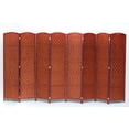 thumbnail image 2 of Legacy Decor 8 Panel Diamond Weave Fiber Room Divider, Honey Color 71" High X 140" Wide, 2 of 2