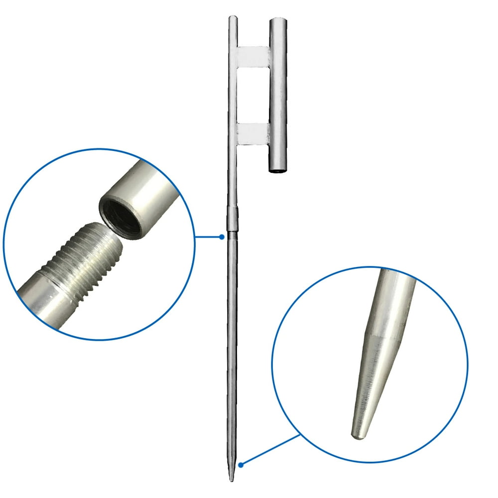 Swooper Flag Ground Spike Ground Spike Holds Poles up to 1.25” Diameter Flag Holder