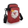 thumbnail image 3 of HELLHERO Cross Body Purse Santa Claus Star Pattern Design Double Deck Crossbody Sling Bags for Unisex, 3 of 7