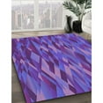 thumbnail image 3 of Ahgly Company Machine Washable Indoor Rectangle Transitional Purple Area Rugs, 4' x 6', 3 of 7